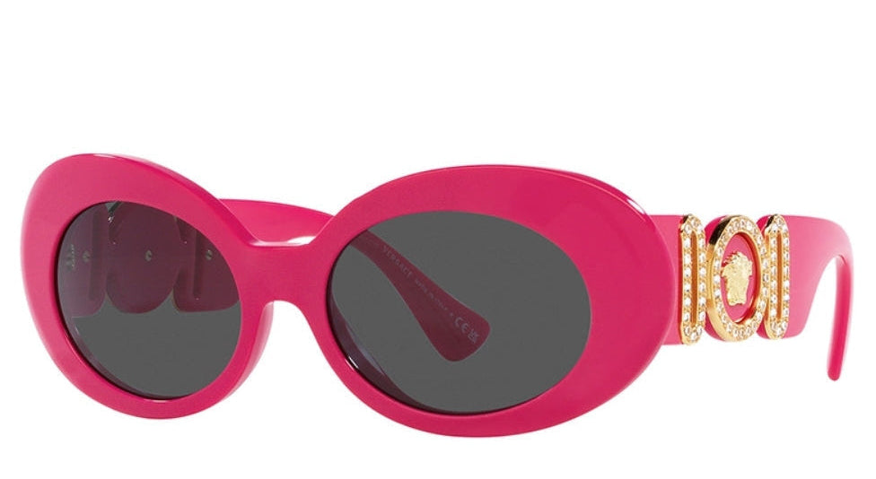 VERSACE MEDUSA BIGGIE OVAL SUNGLASSES