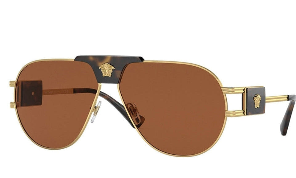 VERSACE MEN'S PILOT SUNGLASSES