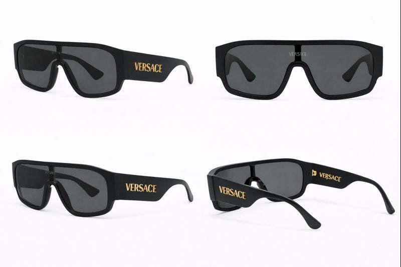 VERSACE LOGO SHIELD SUNGLASSES